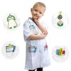 WOOPIE Strój Fartuch Lekarza Doktora Ubranko dla Dzieci do ok. 120 cm - 009