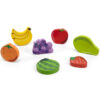 VIGA Drewniane Puzzle Układanka Montessori 2w1 Figurki Owoce - 012