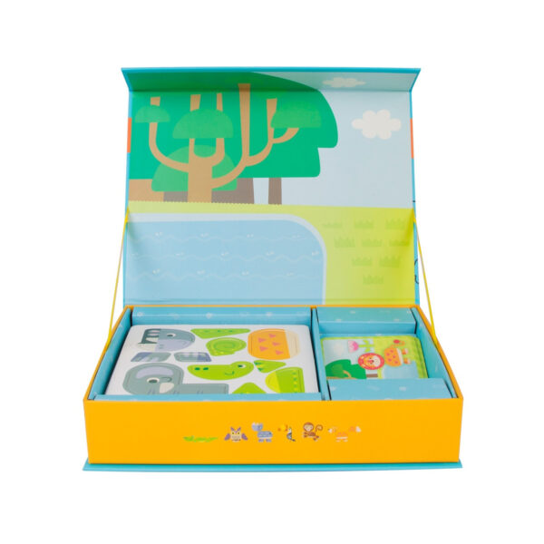 CLASSIC WORLD Układanka Magnetyczna Zwierzęta Tablica Klocki Puzzle Pamięć 60 el. - 006