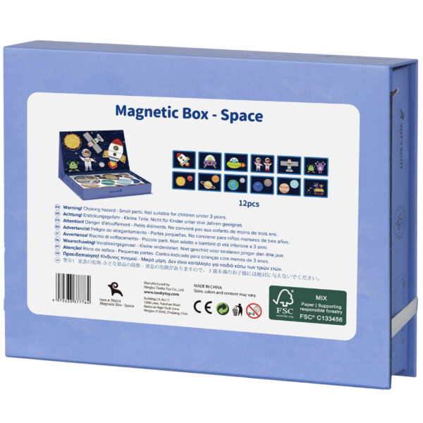 Puzzle Magnetyczne Rakiety Planety Astronauci 72el 3+ - Tooky Toy - 009