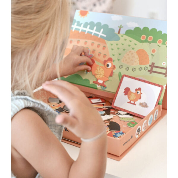 Puzzle Magnetyczne Farma dla Dzieci 3+ 73 Elementy - TOOKY TOY - 003