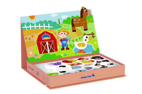 Puzzle Magnetyczne Farma dla Dzieci 3+ 73 Elementy - TOOKY TOY - 006