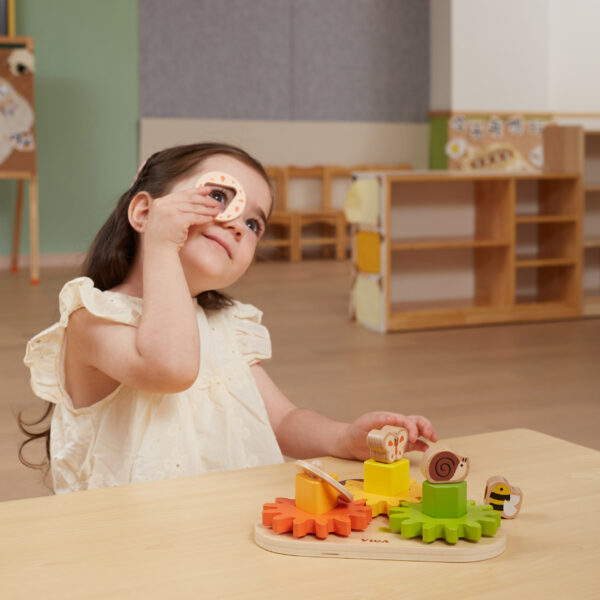 VIGA Drewniany Sorter Koła Zębate "Kształty i Mechanizmy" - 006