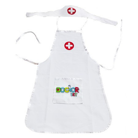WOOPIE Strój Pielęgniarki Kitel Fartuszek z Czepkiem Pielęgniarki - 001