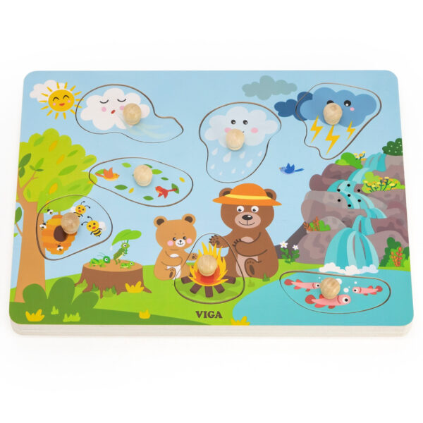 VIGA Puzzle Dźwiękowe Odkrywamy Naturę - 007