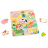 CLASSIC WORLD Drewniana Układanka Dopasuj Zwierzęta Farma - 001