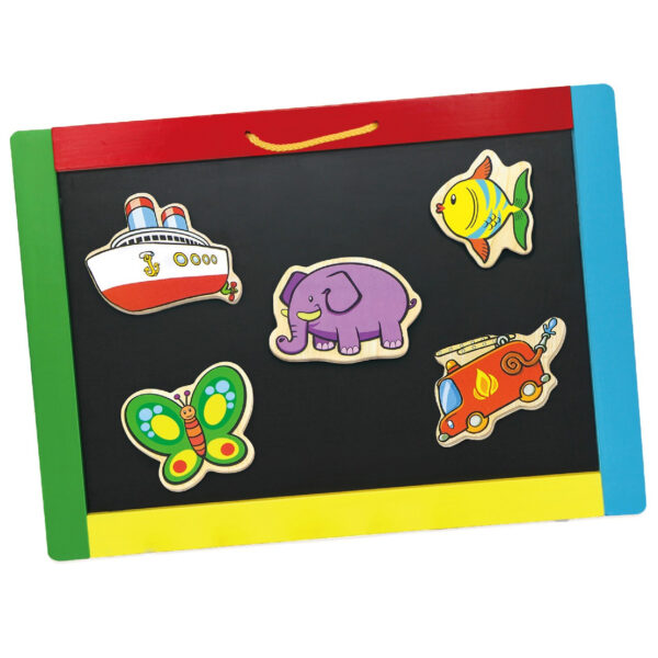 VIGA Drewniane magnesy pojazdy zestaw - 009