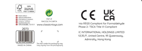 CLASSIC WORLD Drewniane Klocki Dla Dzieci 50 el. - 010