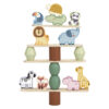 Zabawka Montessori drewniana zwierzątka balansujące FSC 18m+ - WOOPIE GREEN - 011
