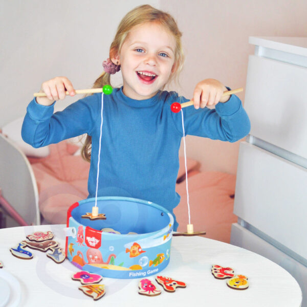 Zestaw 2w1 Piramidka Przebijanka Pingwinek Drewno - VIGA - 002