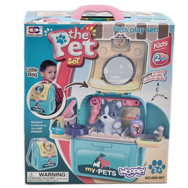 WOOPIE Pies Przenośny Salon Piękoności 2w1 w Plecaku Transporter - 016