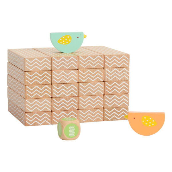 CLASSIC WORLD Gra Edukacyjna Układanie Klocków Ptaków 23 el. - 005