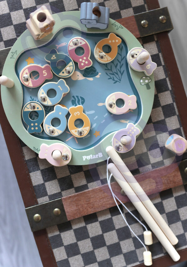 VIGA PolarB Drewniana Gra Łowienie Rybek - 003