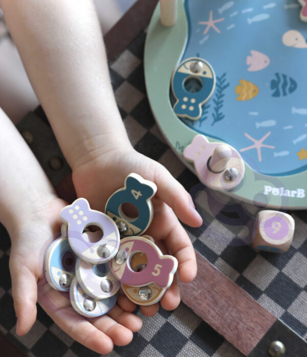 VIGA PolarB Drewniana Gra Łowienie Rybek - 004