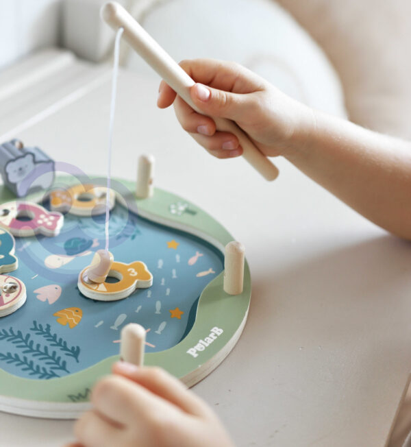 VIGA PolarB Drewniana Gra Łowienie Rybek - 005