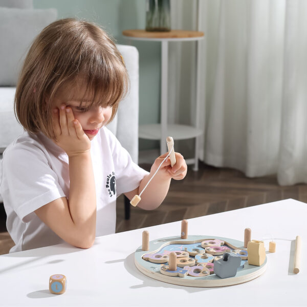 VIGA PolarB Drewniana Gra Łowienie Rybek - 007