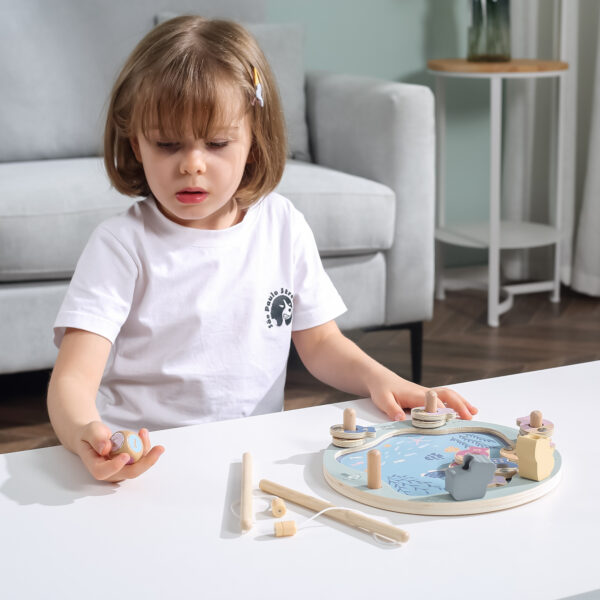 VIGA PolarB Drewniana Gra Łowienie Rybek - 013