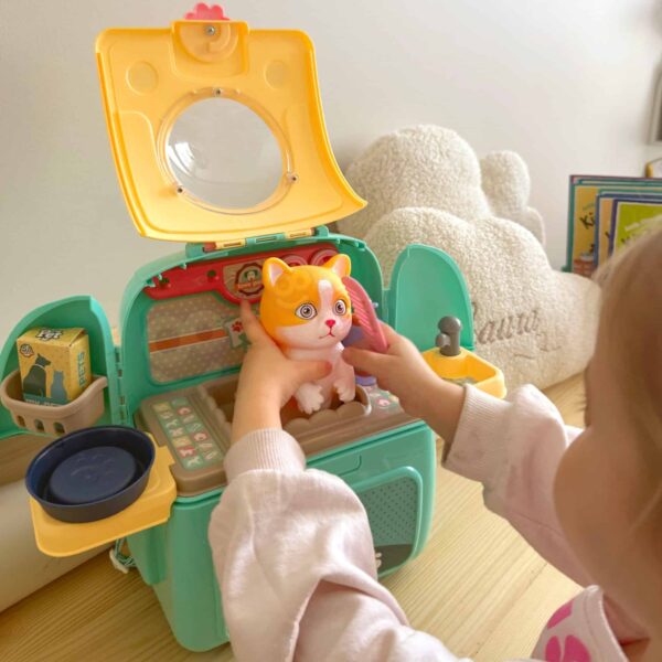 WOOPIE Kotek Przenośny Salon Piękności 2w1 w Plecaku Transporter - 005