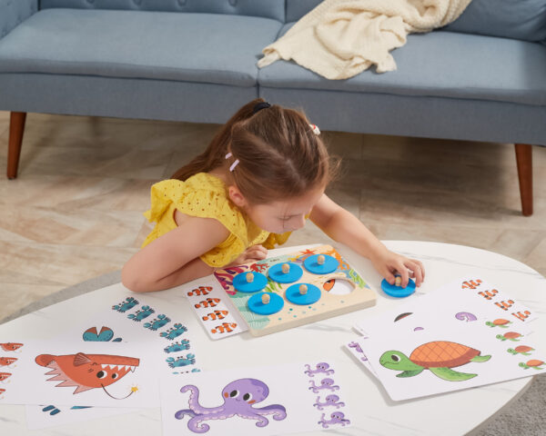 VIGA Gra Porównaj Znajdź Różnice Zwierzęta Morskie - 004