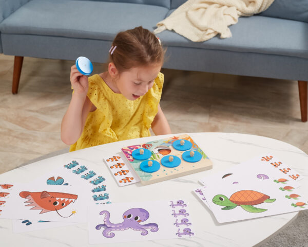 VIGA Gra Porównaj Znajdź Różnice Zwierzęta Morskie - 005