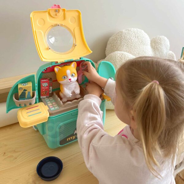WOOPIE Kotek Przenośny Salon Piękności 2w1 w Plecaku Transporter - 007