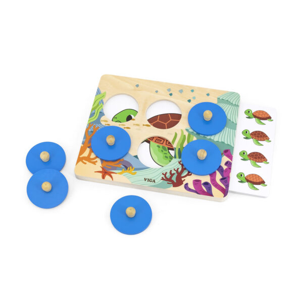 VIGA Gra Porównaj Znajdź Różnice Zwierzęta Morskie - 007