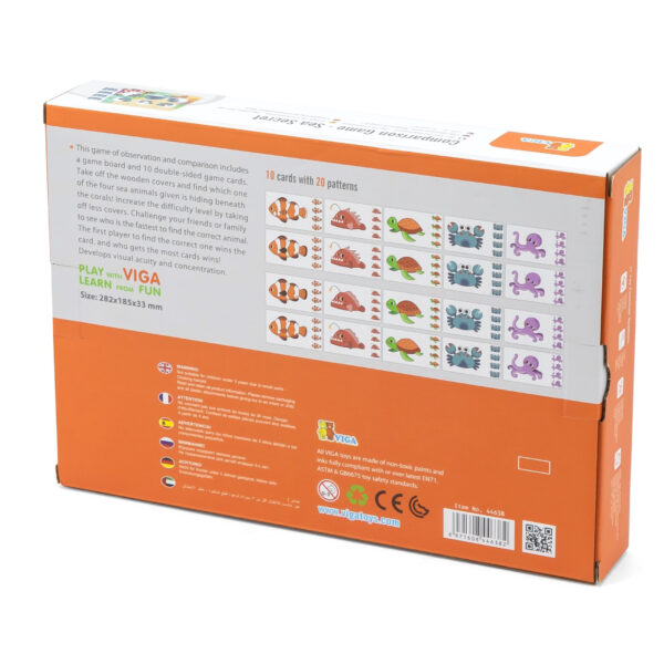 VIGA Gra Porównaj Znajdź Różnice Zwierzęta Morskie - 012