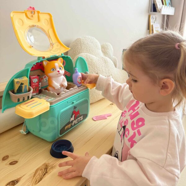 WOOPIE Kotek Przenośny Salon Piękności 2w1 w Plecaku Transporter - 008