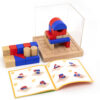 VIGA Drewniana Gra Budowanie Klocki 3D Montessori - 003