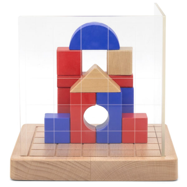 VIGA Drewniana Gra Budowanie Klocki 3D Montessori - 005