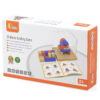 VIGA Drewniana Gra Budowanie Klocki 3D Montessori - 010