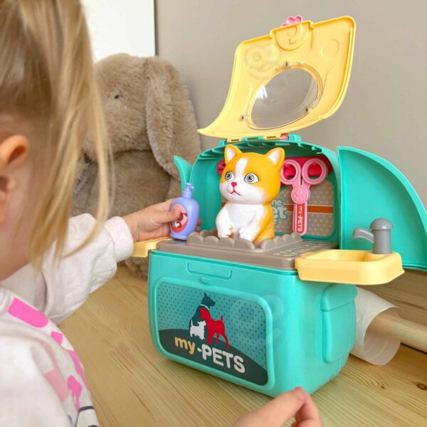 WOOPIE Kotek Przenośny Salon Piękności 2w1 w Plecaku Transporter - 012