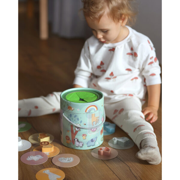 Zabawka Montessori sensoryczna Tajemnicze Pudełko FSC - WOOPIE GREEN - 004