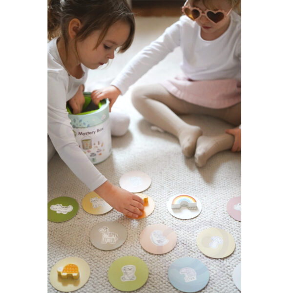 Zabawka Montessori sensoryczna Tajemnicze Pudełko FSC - WOOPIE GREEN - 009