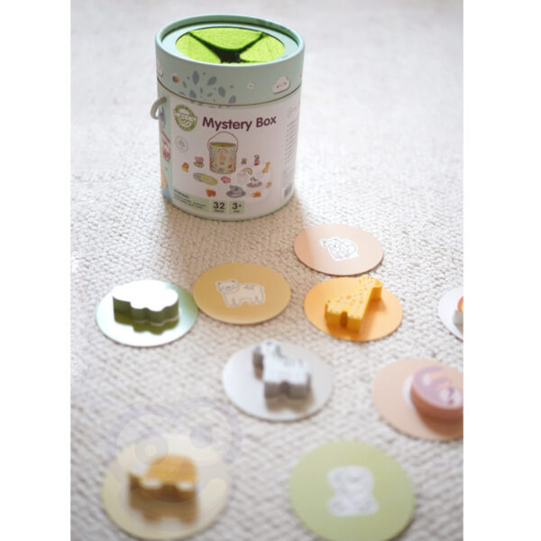 Zabawka Montessori sensoryczna Tajemnicze Pudełko FSC - WOOPIE GREEN - 012