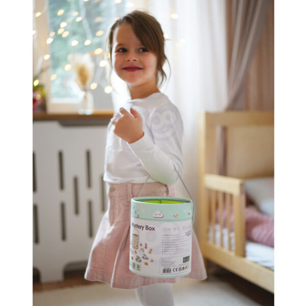 Zabawka Montessori sensoryczna Tajemnicze Pudełko FSC - WOOPIE GREEN - 013