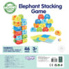 Drewniana gra balansująca Słonik 46 elem FSC 3+ - WOOPIE GREEN - 015