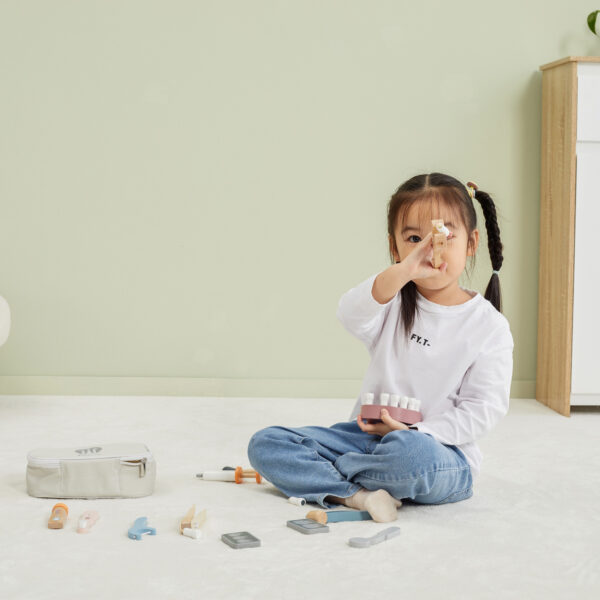 VIGA PolarB Drewniany Zestaw Dentysty Torba - 003