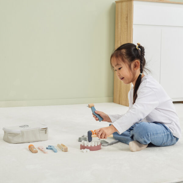 VIGA PolarB Drewniany Zestaw Dentysty Torba - 005