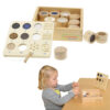 Zgaduj Dotykiem Materiał I Faktura 12 Elementów Montessori - 001