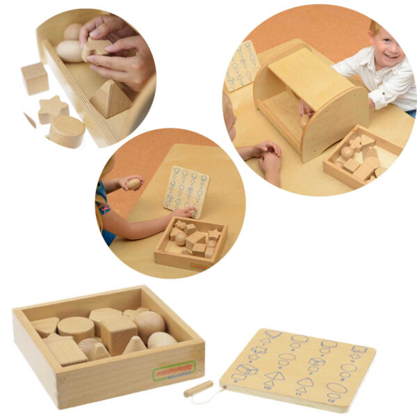 MASTERKIDZ Zgaduj Dotykiem Odgadnij Kształty 12 Elementów - 001