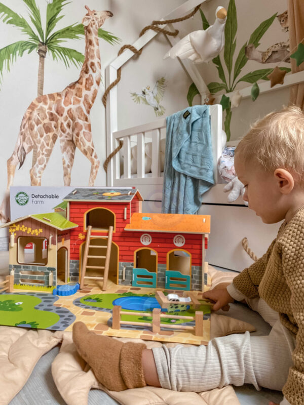 Drewniana Mega Farma stajnia obora kurnik 18 el. - WOOPIE GREEN - 004