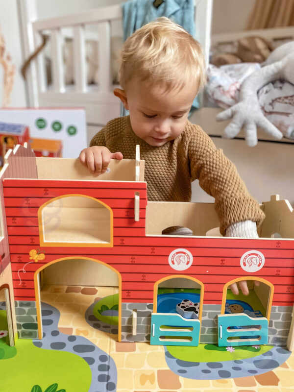 Drewniana Mega Farma stajnia obora kurnik 18 el. - WOOPIE GREEN - 006