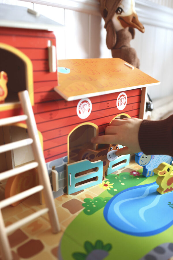 Drewniana Mega Farma stajnia obora kurnik 18 el. - WOOPIE GREEN - 009