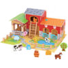 Drewniana Mega Farma stajnia obora kurnik 18 el. - WOOPIE GREEN - 014
