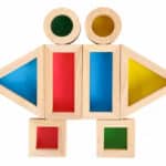 Lustrzane klocki drewniane sensoryczne FSC - Tooky Toy 8 el. - 004