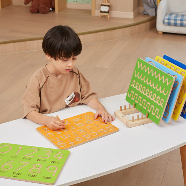 VIGA Tablica Grafomotoryczna Cyfry Nauka Pisania - 003