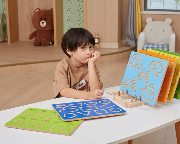 VIGA Tablica Grafomotoryczna Cyfry Nauka Pisania - 008