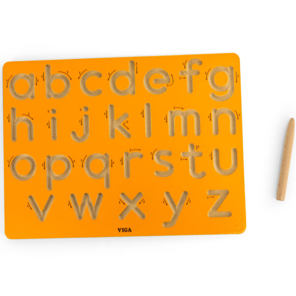 VIGA Tablica Grafomotoryczna Małe Litery Nauka Pisania - 001