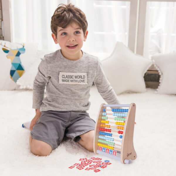 CLASSIC WORLD Drewniane Liczydło + Działania Matematyczne 46 el. - 003